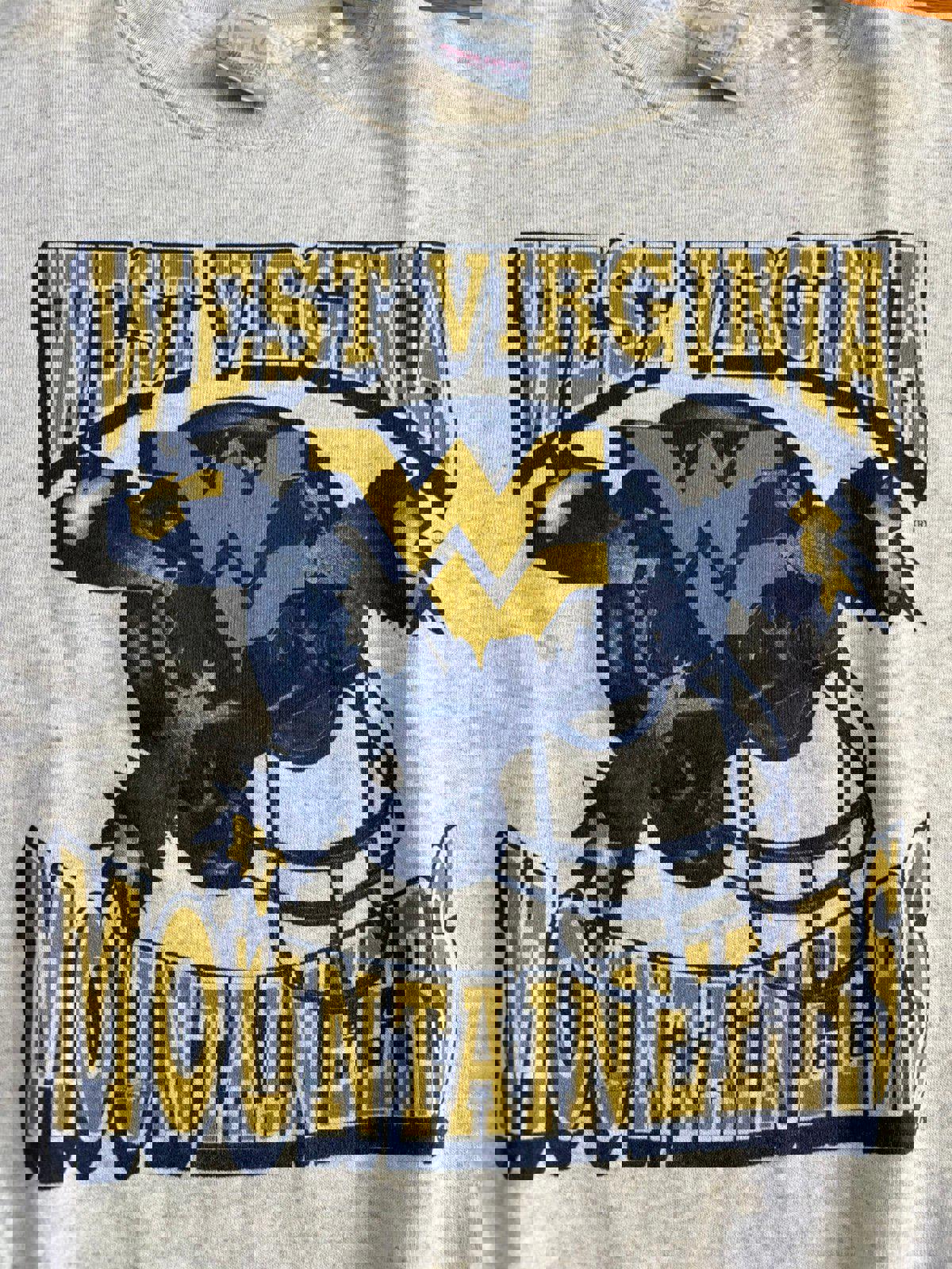 Vintage 1993 University of West Virginia Mountaineers Football Crewneck Sweater