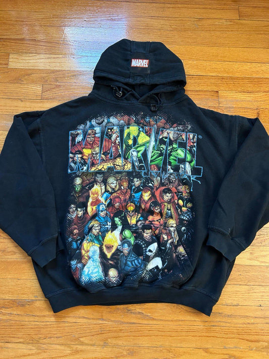 Vintage Marvel Avengers Civil War Mad Engine Hoodie Sweater