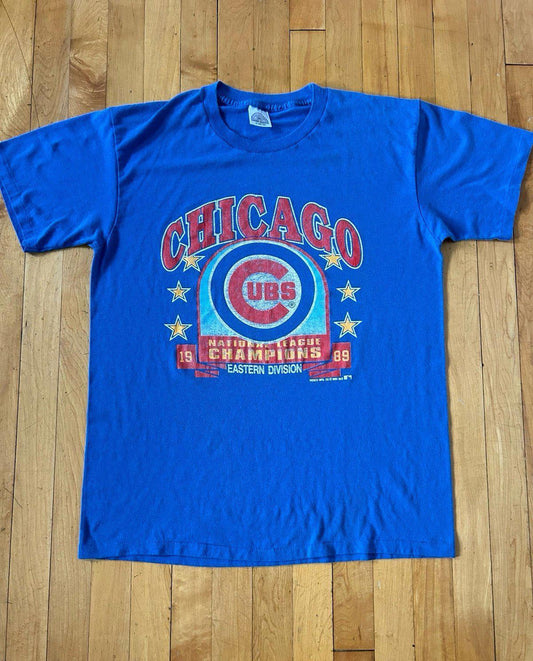 Vintage MLB Chicago Cubs 1989 NL Champions T-Shirt