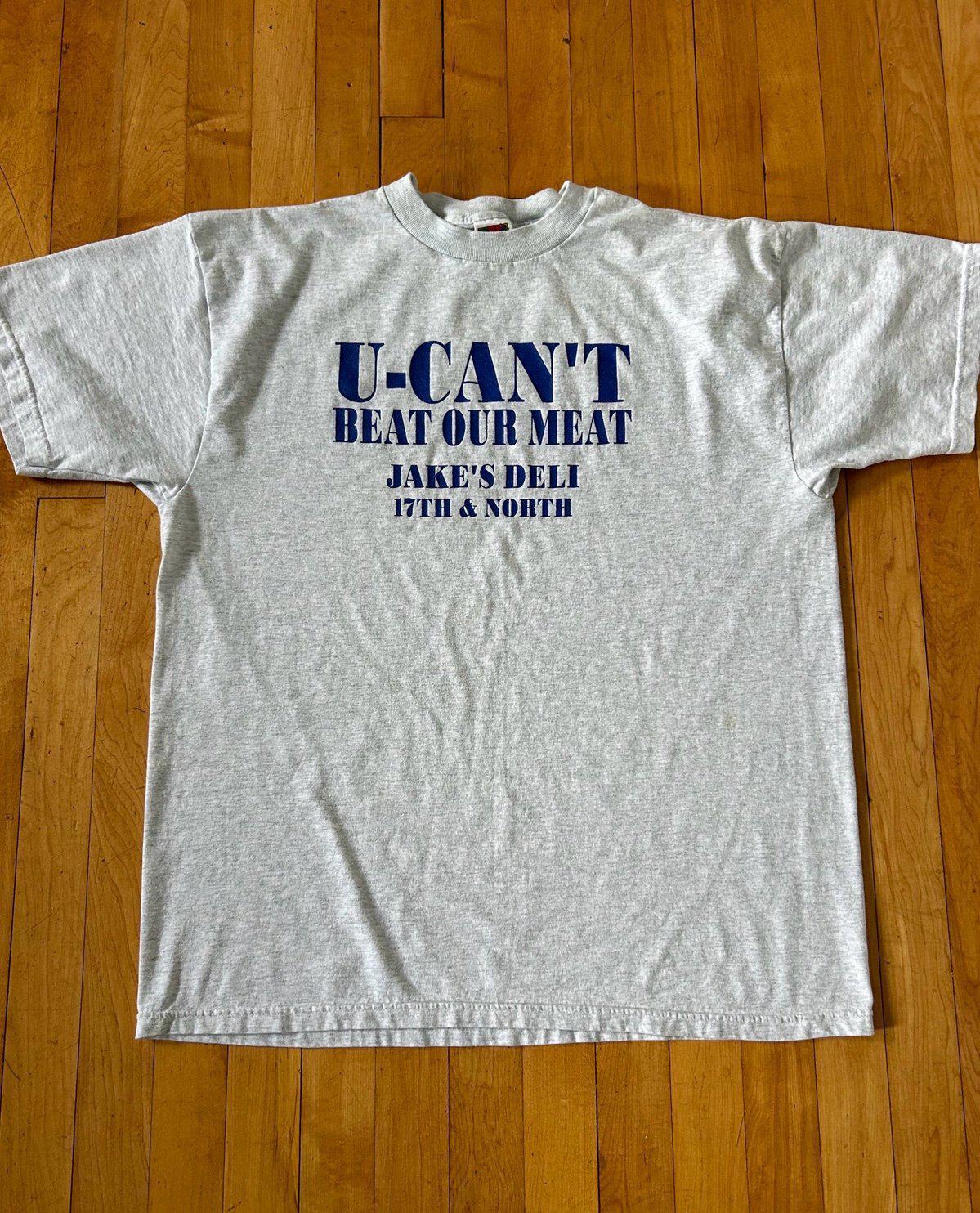 Vintage "U-Can't Beat Out Meat" Meme T-Shirt