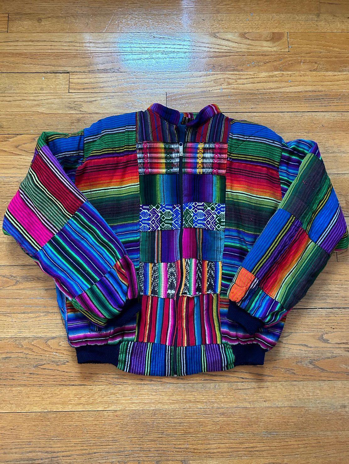 Vintage Mexican Zarape Design Zip up Jacket