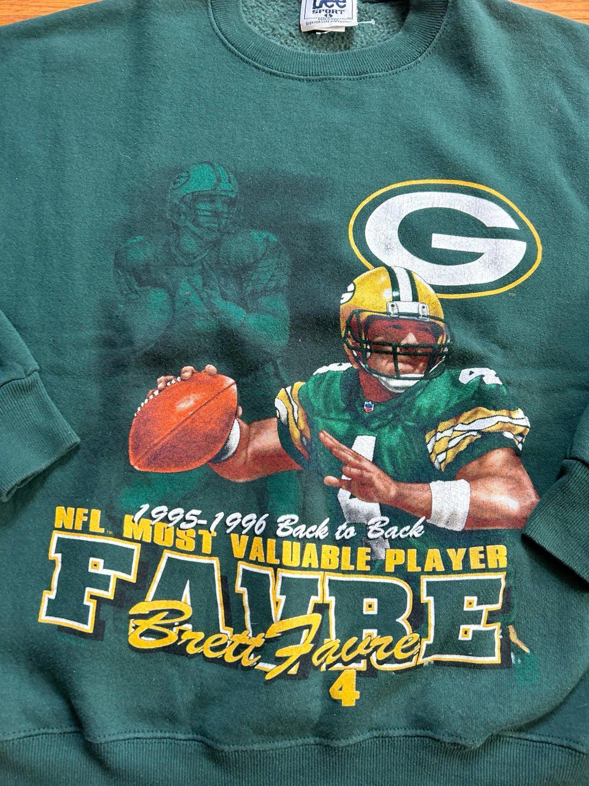 Vintage 90s NFL Green Bay Packer Brett Farve Crewneck Sweater