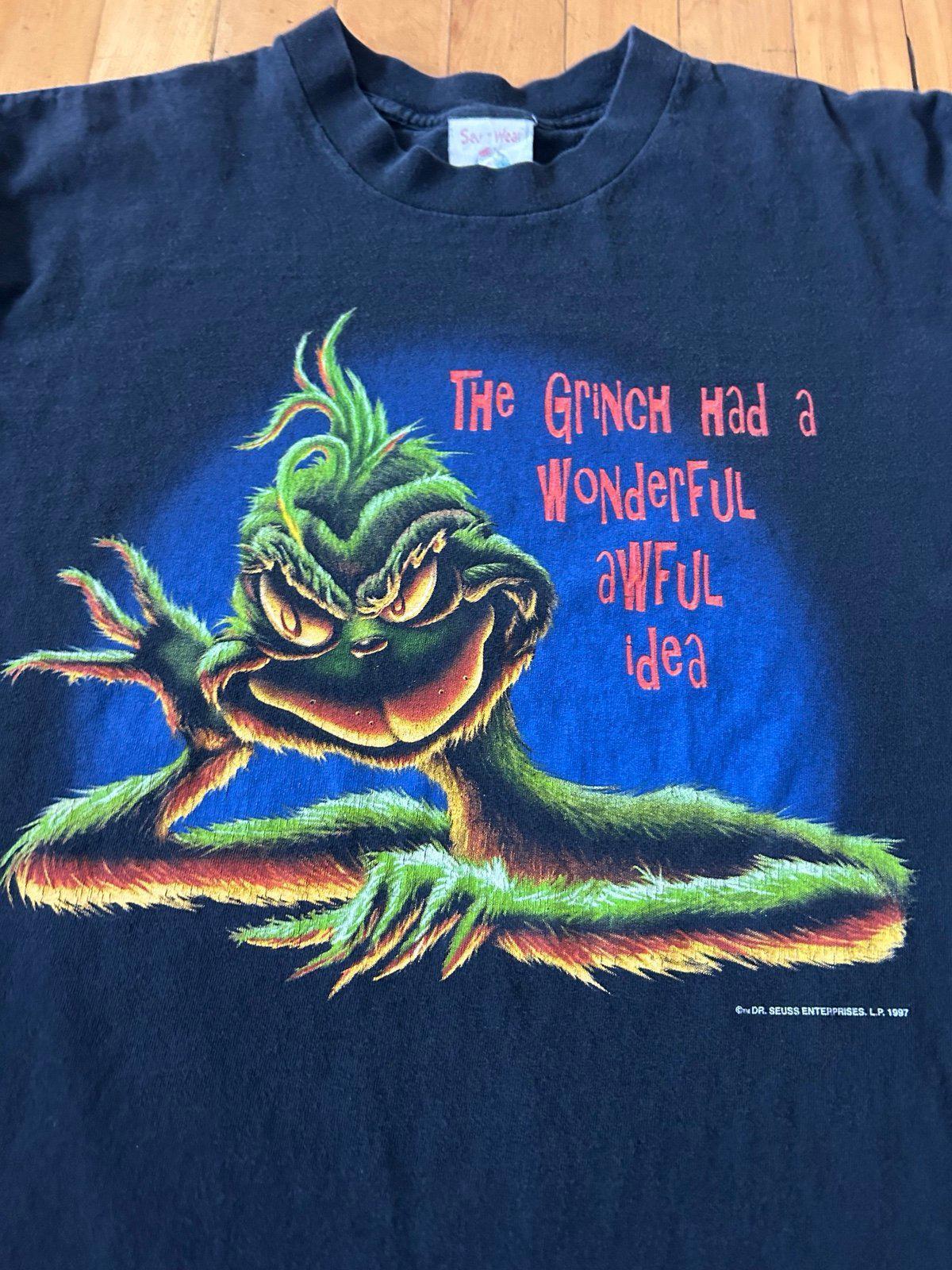 Vintage 1997 Dr Seuss How Grinch Stole Christmas T-Shirt