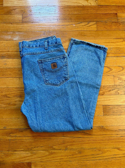 Vintage Carhartt Blue Jeans Pants 40x30