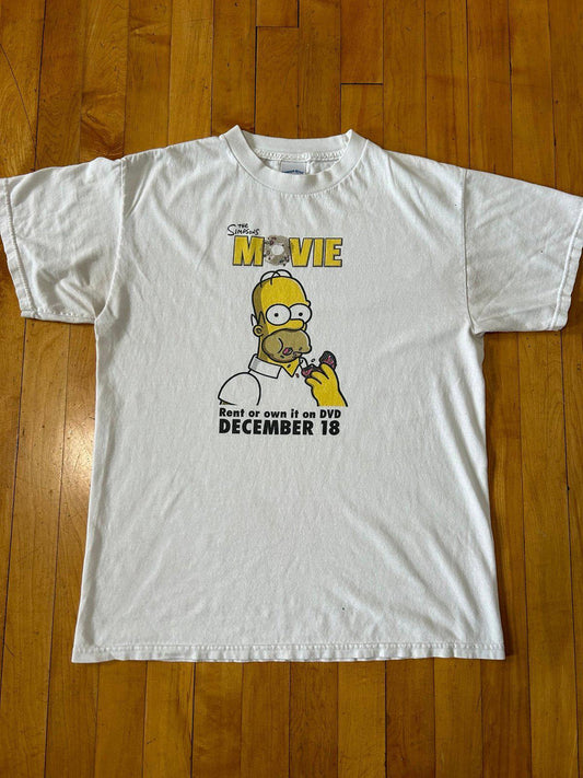 Vintage The Simpson Movie Promo T-Shirt