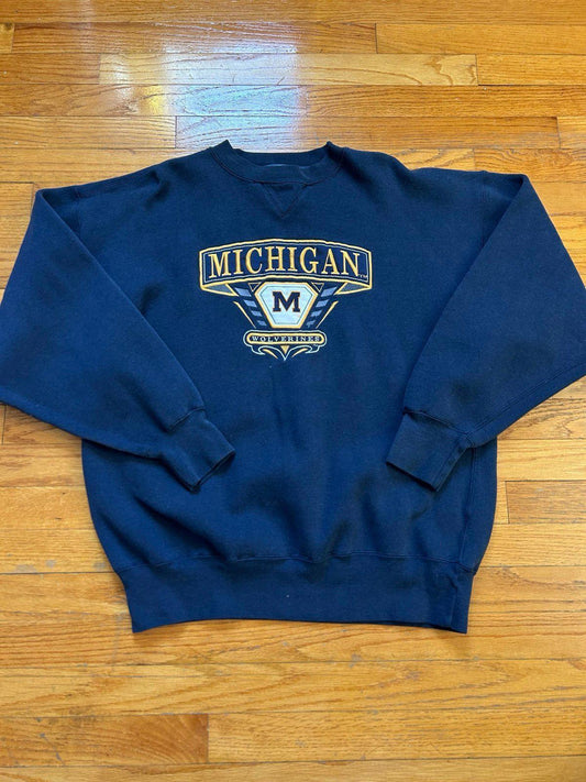 Vintage University of Michigan Wolverines Crewneck Sweater