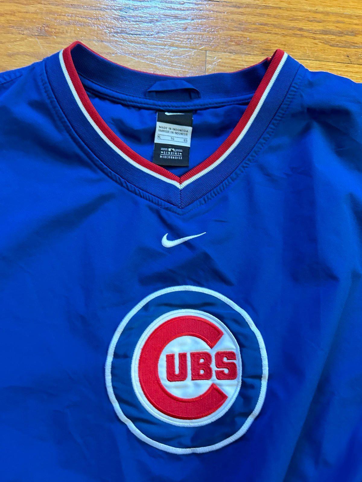 Vintage Nike Chicago Cubs Center Swoosh Windbreaker Jacket