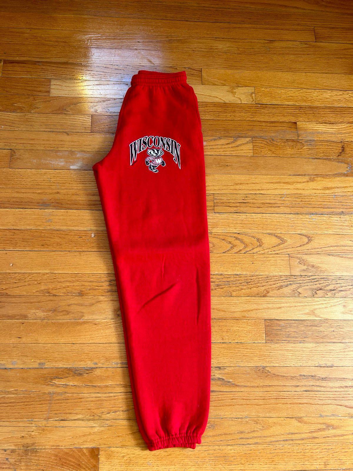 Vintage University of Wisconsin Badgers College NCAA Sweat Pants Joggers