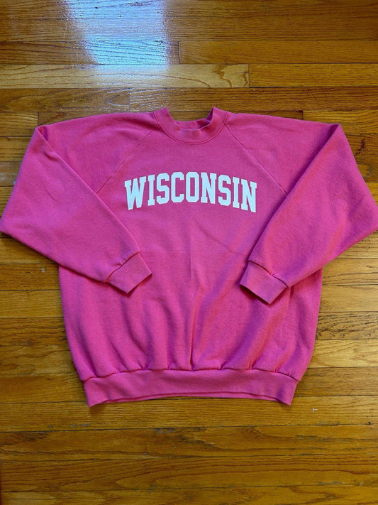 Vintage University of Wisconsin Badgers College NCAA Crewneck Sweater