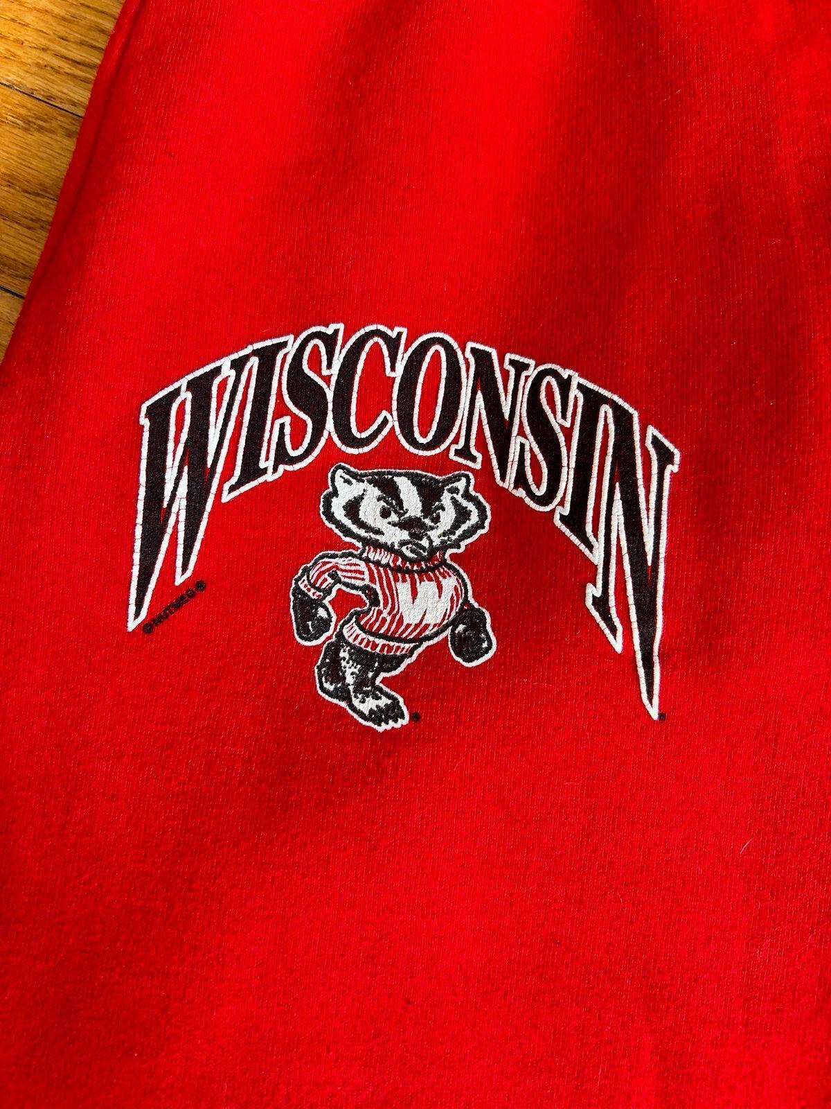 Vintage University of Wisconsin Badgers College NCAA Sweat Pants Joggers