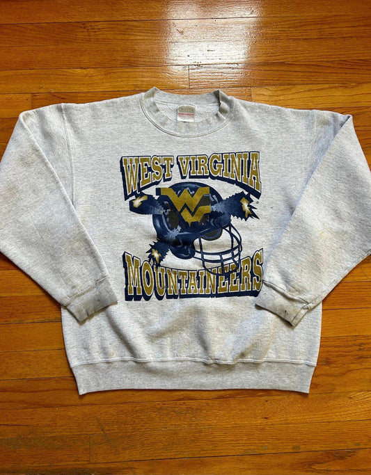 Vintage 1993 University of West Virginia Mountaineers Football Crewneck Sweater