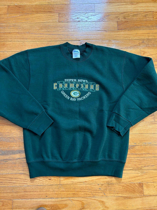 Vintage 90s NFL Green Bay Packer Super Bowl XXXI Champions Crewneck Sweater