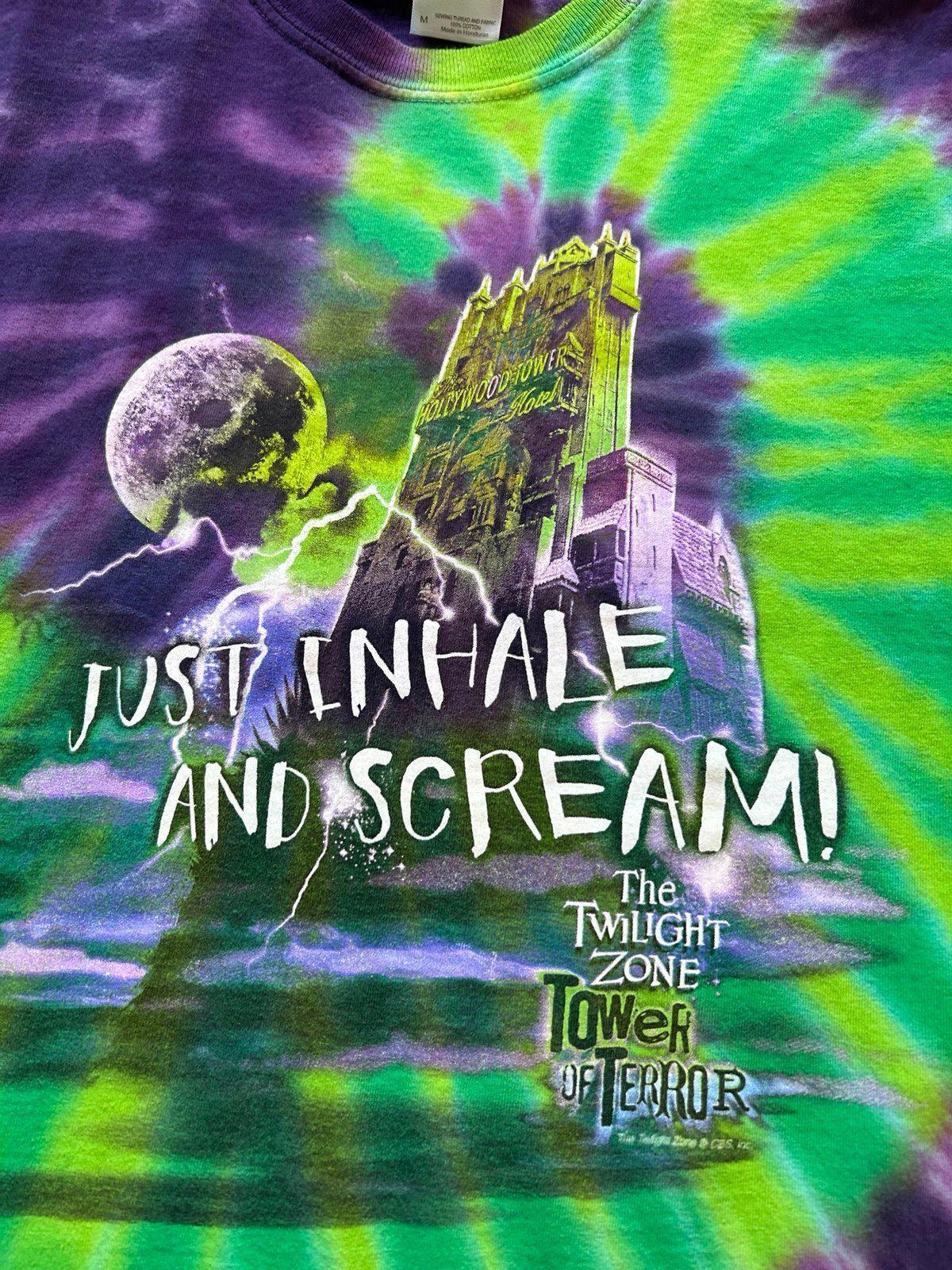 Vintage Walt Disney World Twilight Zone Tower of Terror  Tie Dye AOP T-Shirt