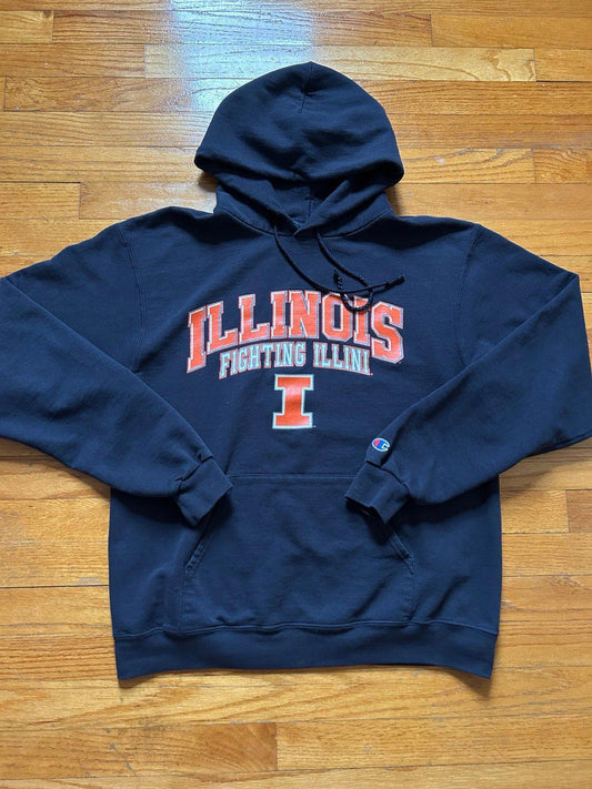 Vintage Champion University of Illinois Fighting Illini Hoodie