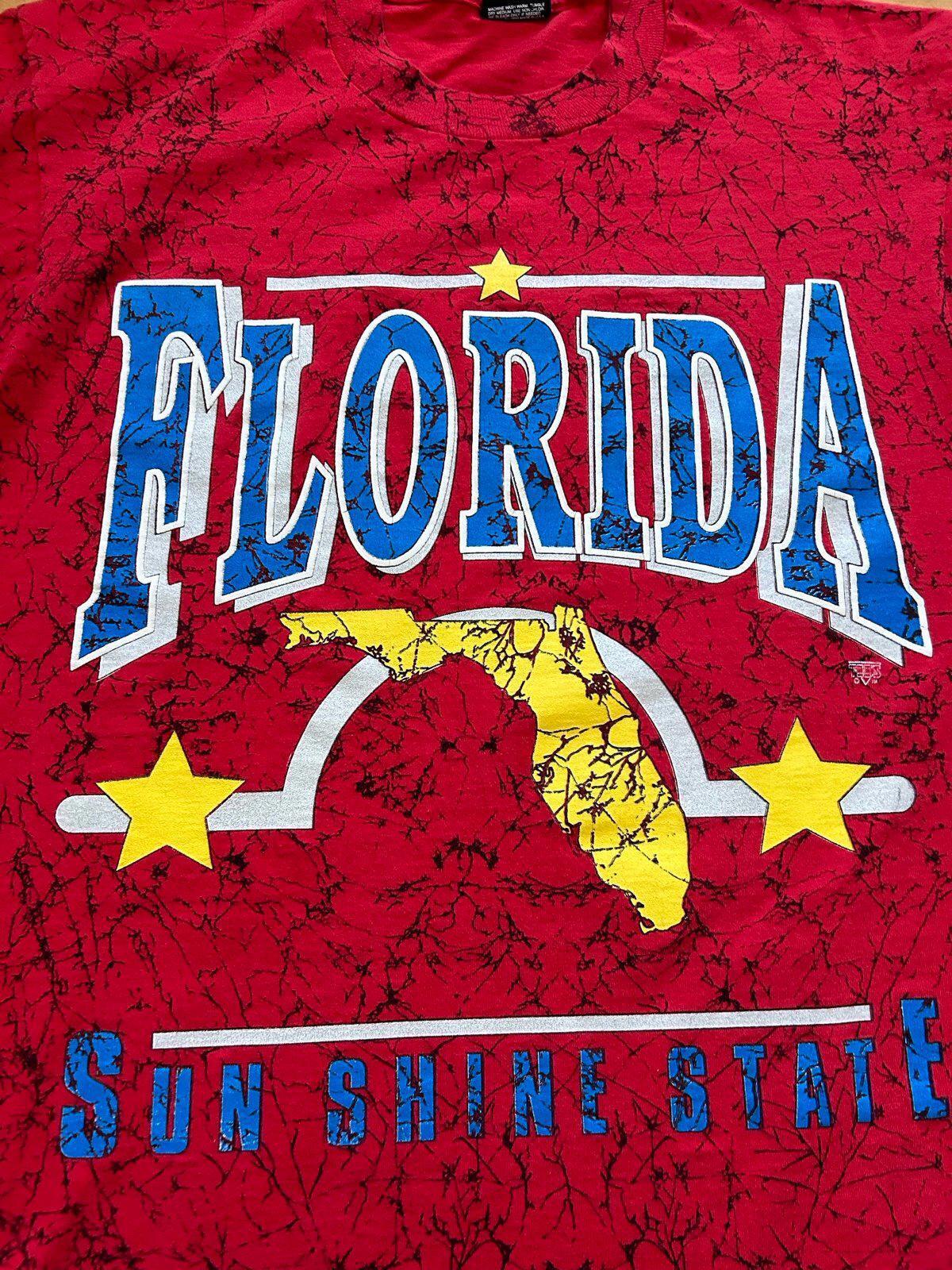 Vintage Florida Sunshine State AOP Single Stitch T-Shirt