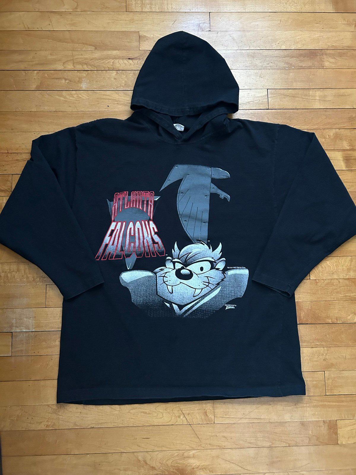 Vintage 1993 NFL Atlanta Falcons Looney Tunes Taz Long Sleeve T-Shirt