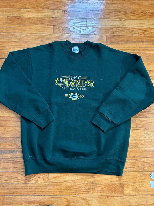 Vintage 90s NFL Green Bay Packer Super Bowl XXXI Champions Crewneck Sweater