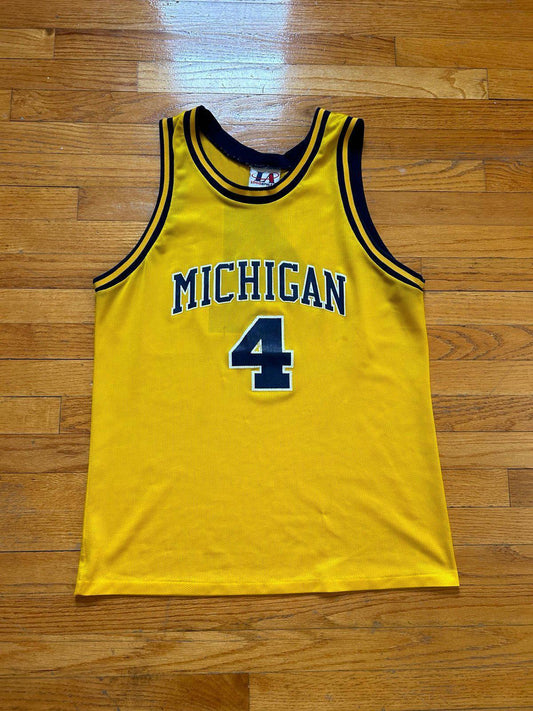 Vintage University of Michigan Wolverines Chris Webber Basketball Jersey