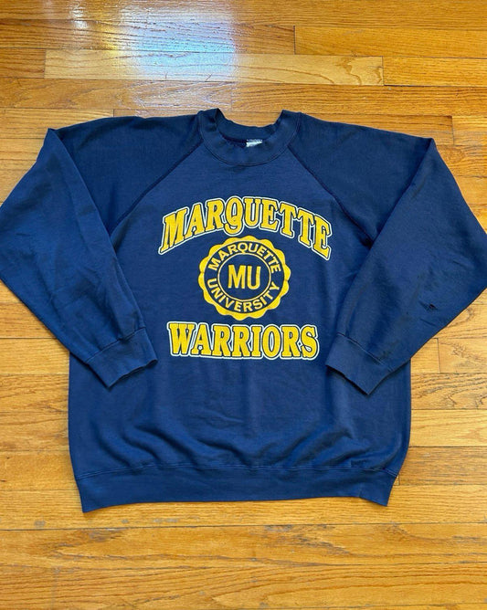 Vintage University of Milwaukee Wisconsin Marquette Warriors Eagles Crewneck