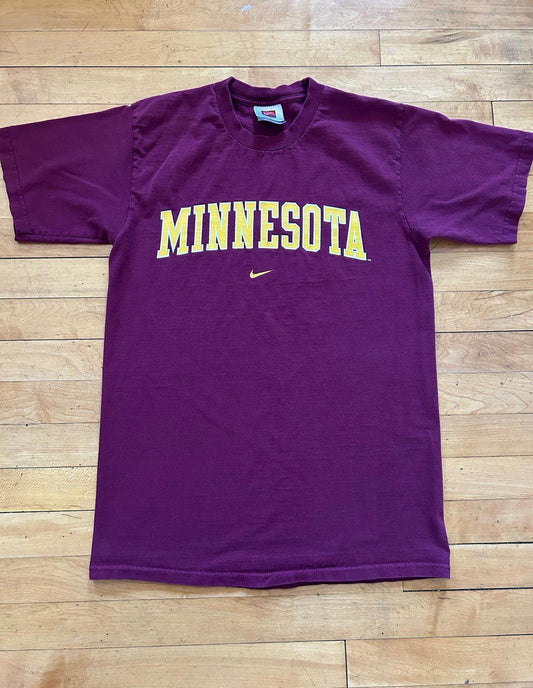 Vintage Nike University of Minnesota Gophers Center Swoosh Shirt