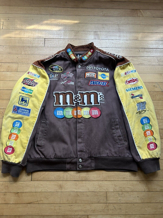 Vintage NASCAR M&M's Kyle Busch Racing Jacket