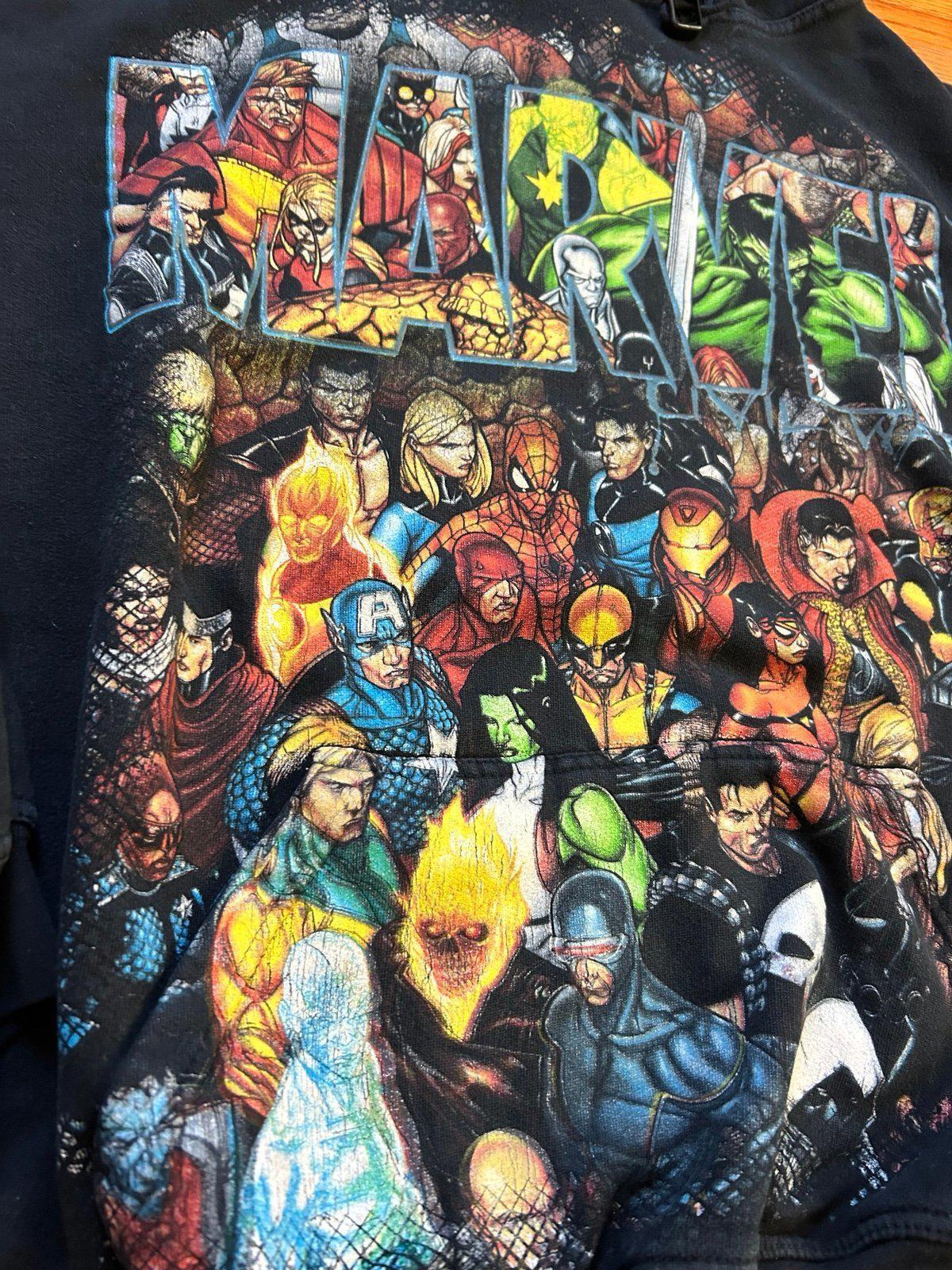 Vintage Marvel Avengers Civil War Mad Engine Hoodie Sweater