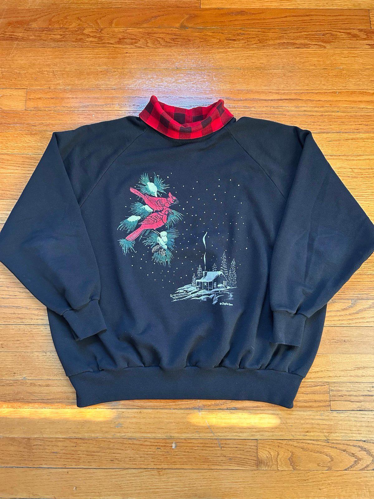 Vintage Christmas Winter Nature Crewneck