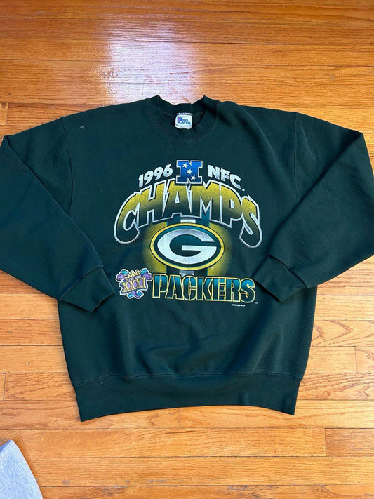 Vintage 90s NFL Green Bay Packer Super Bowl XXXI Champions Crewneck Sweater