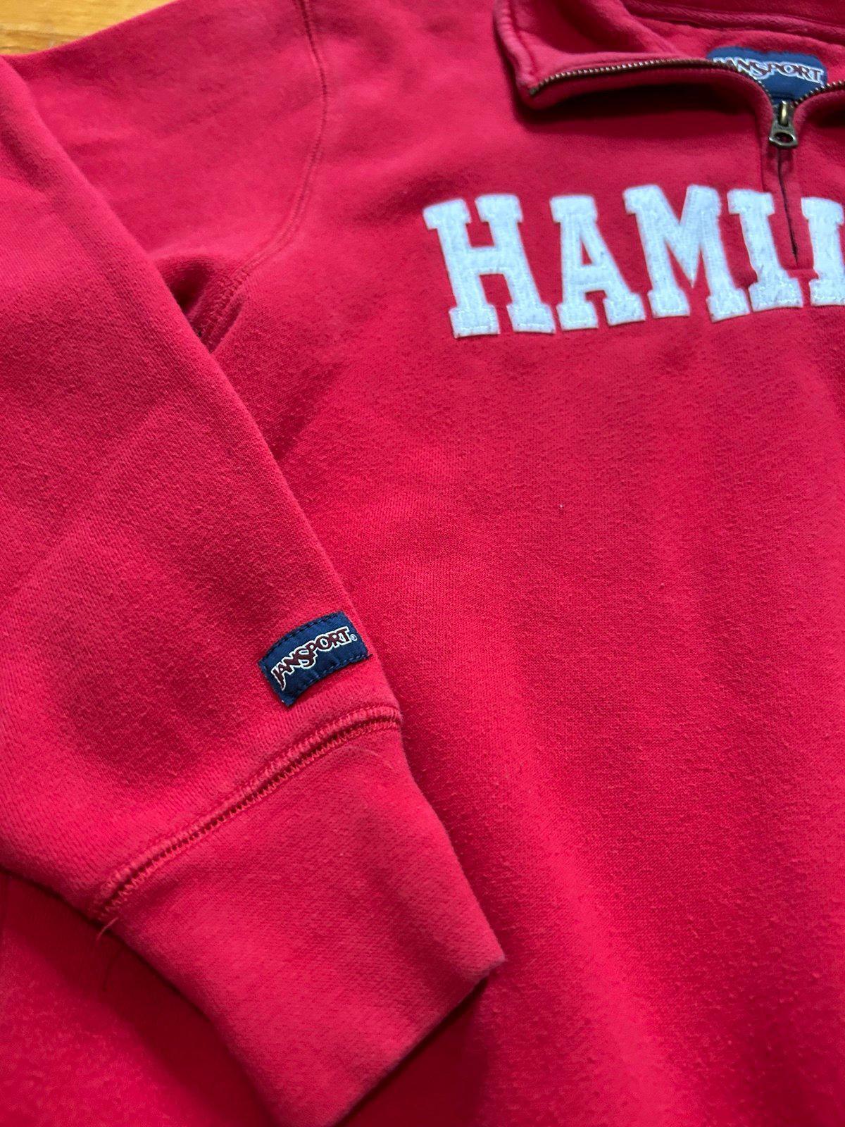 Vintage Hamilton College Quarter Zip Sweater