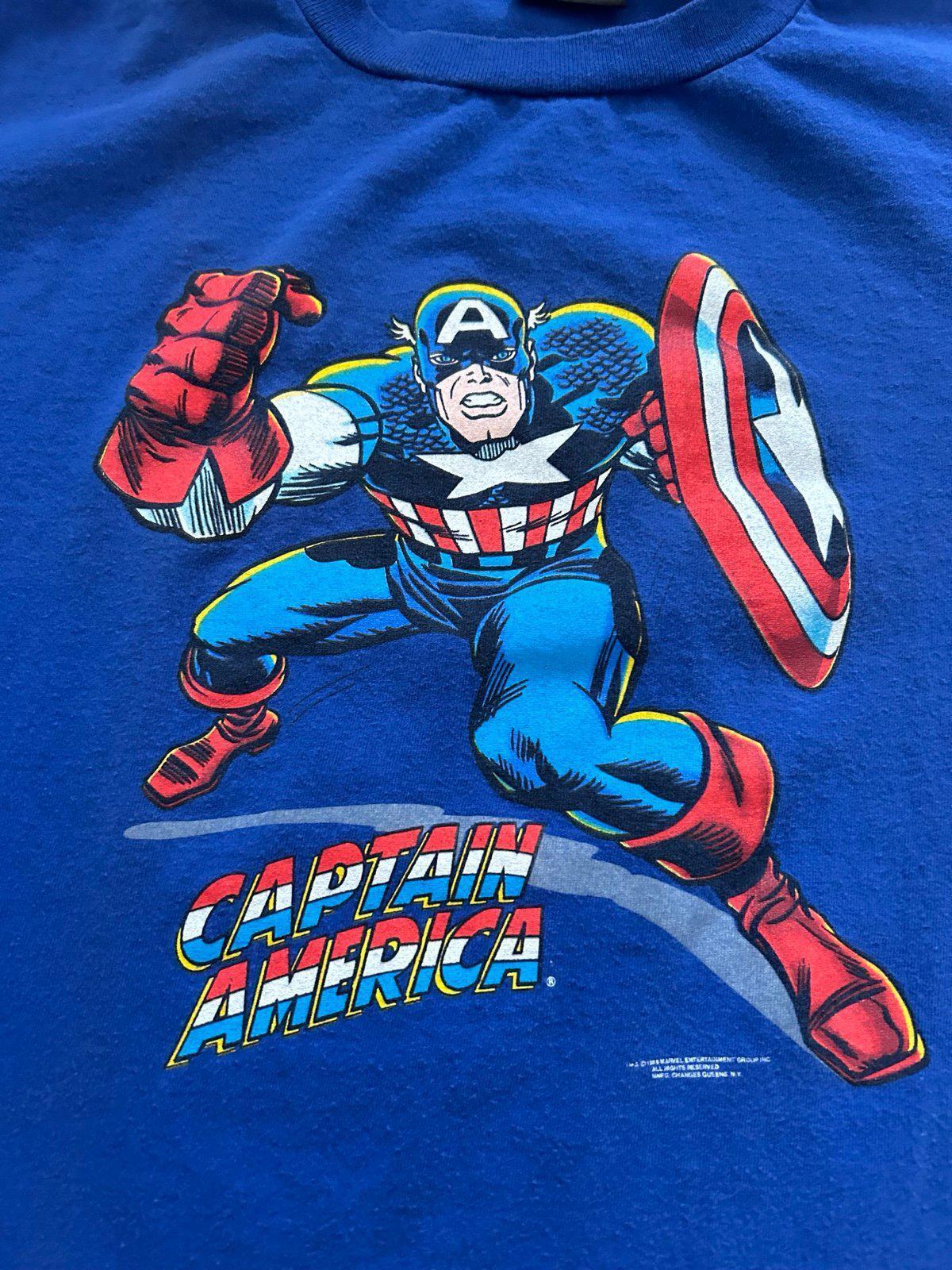 Vintage 1989 Marvel Captain America Changes T-Shirt