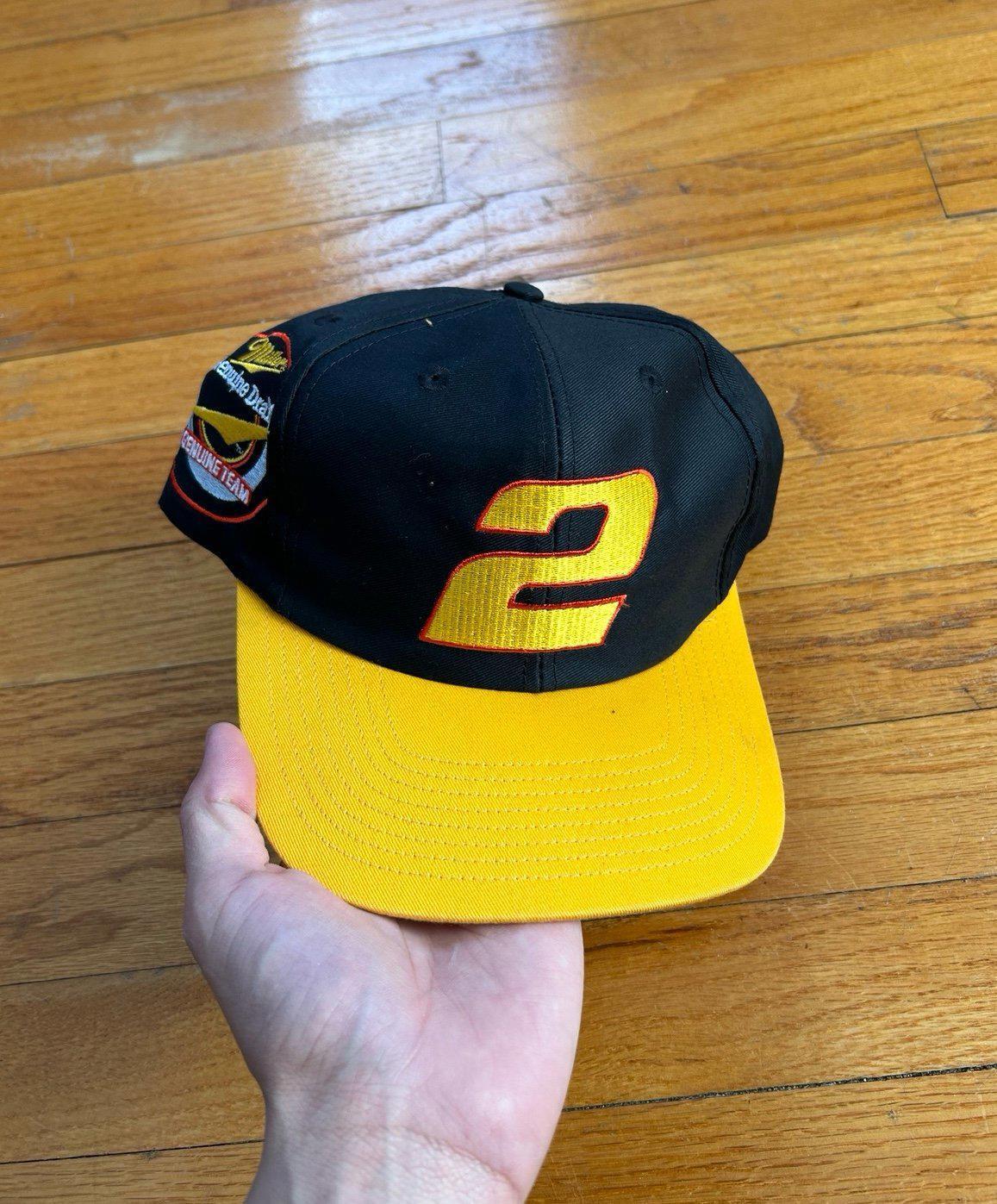 Vintage 90s Miller Genuine Draft Beer Rusty Wallace Hat