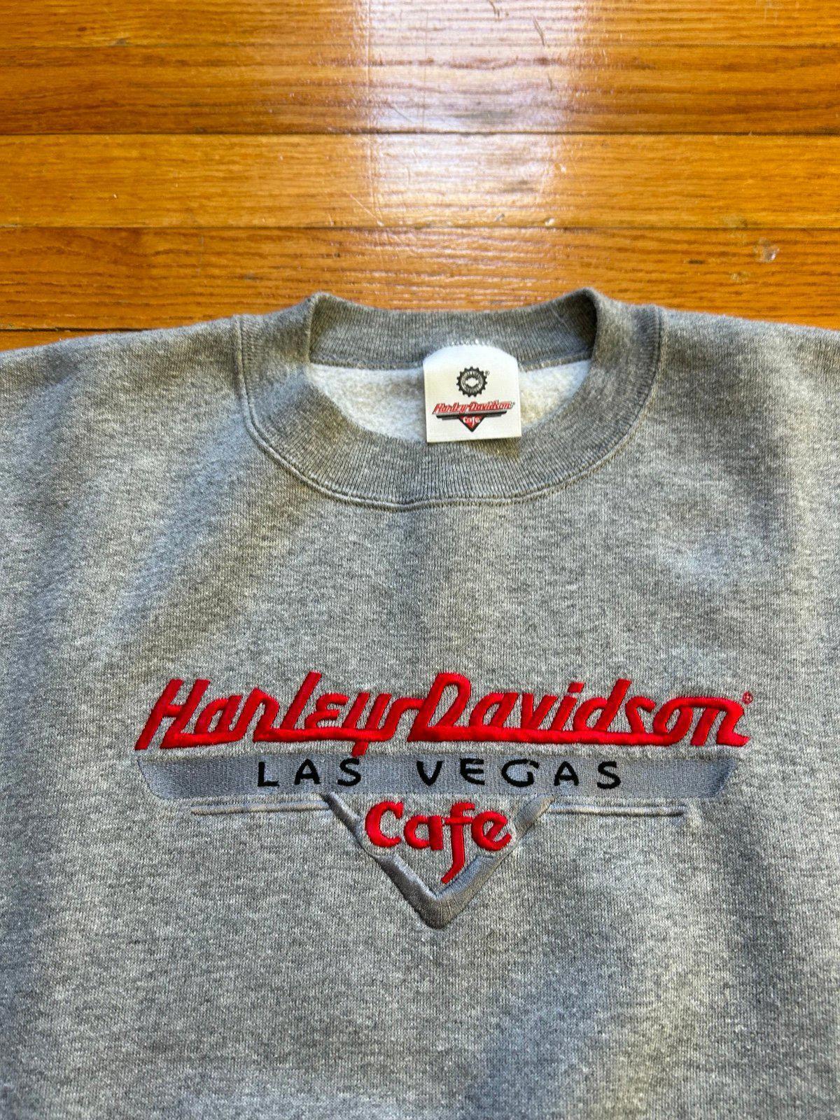 Vintage Harley Davidson Motorcycle Cafe Crewneck Sweater