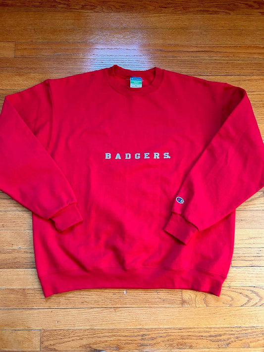 Vintage University of Wisconsin Badgers College NCAA Crewneck Sweater