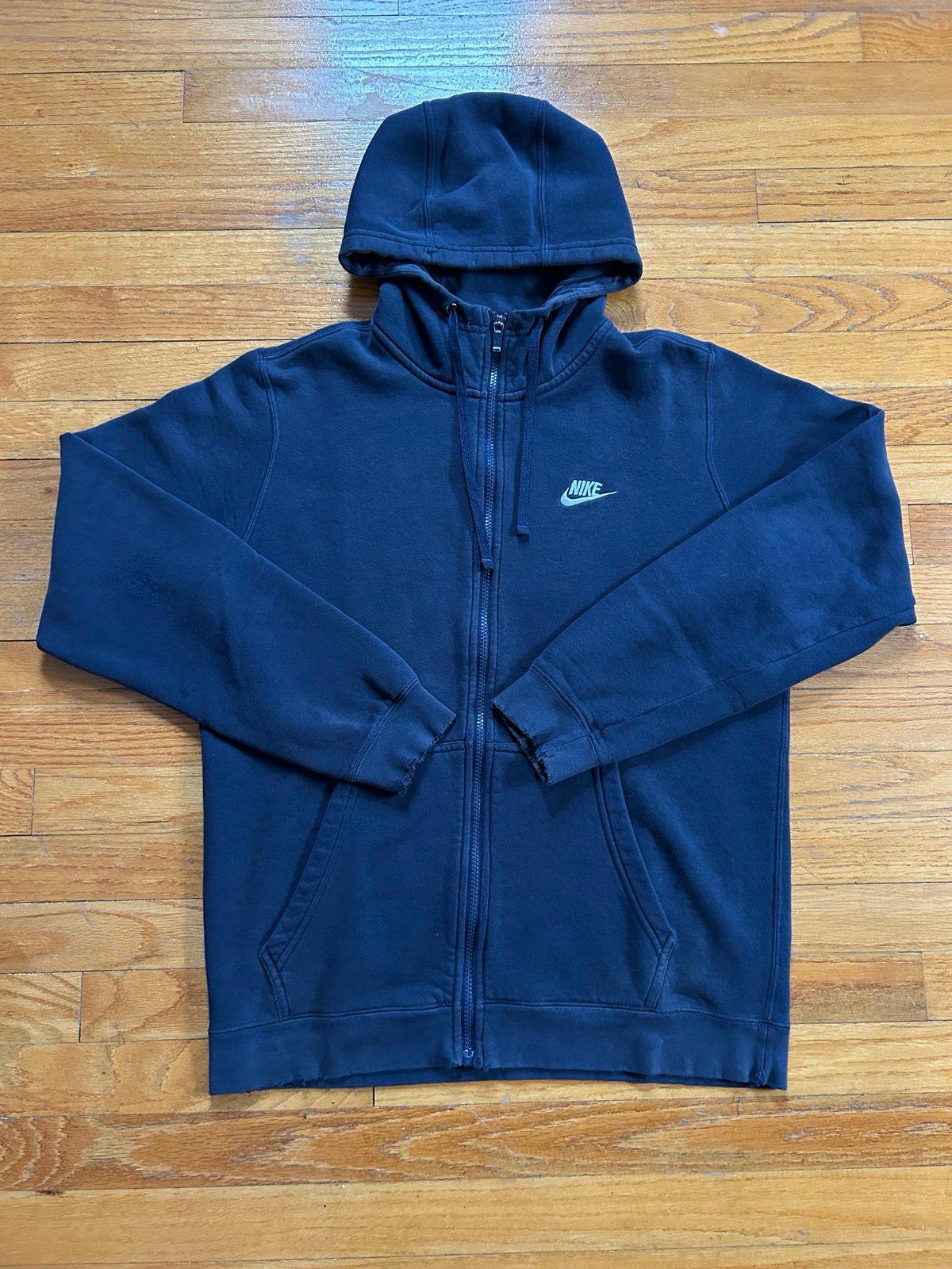 Nike Navy Blue Zip Up Hoodie