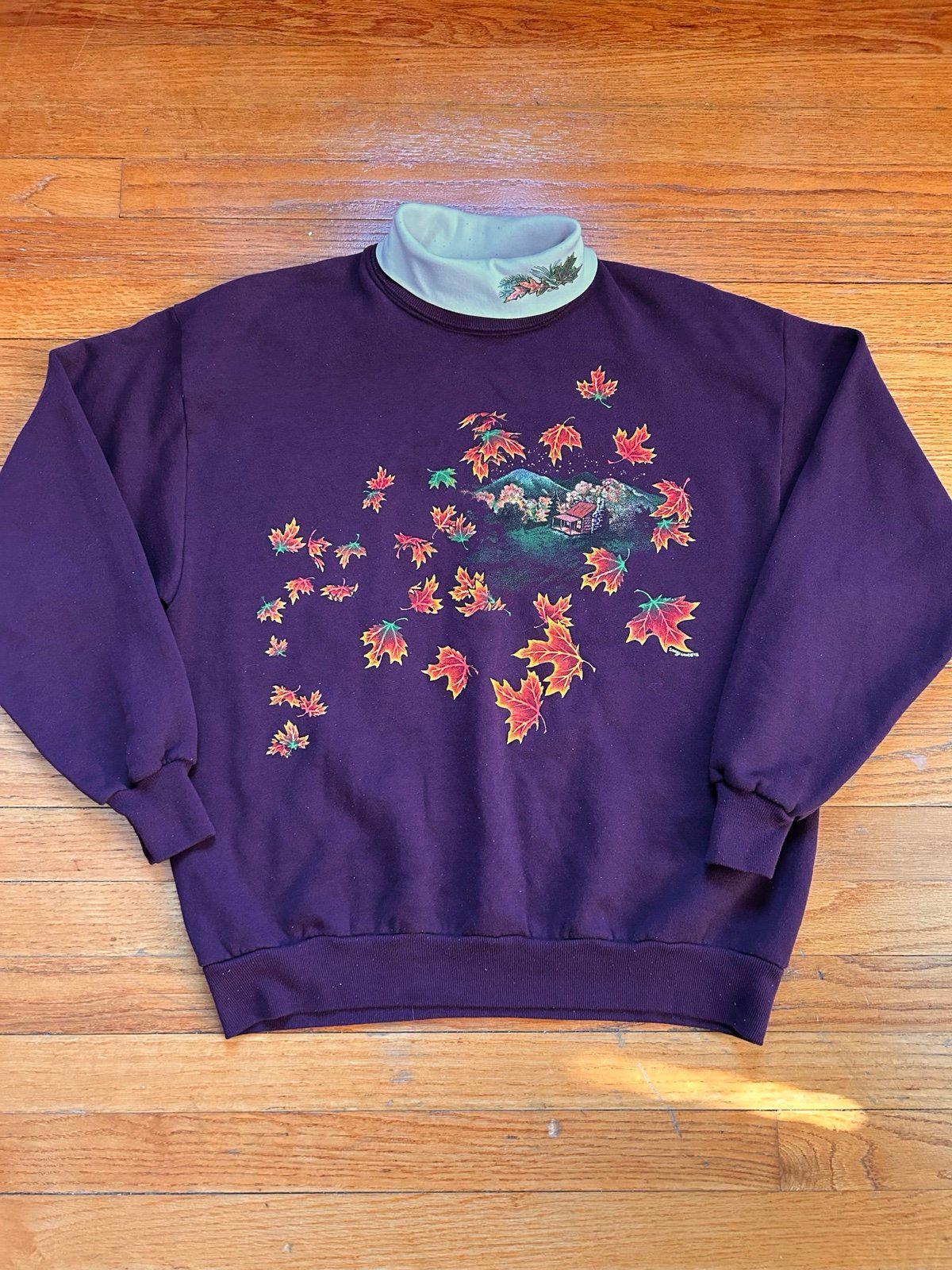 Vintage Fall Autumn Nature AOP Crewneck