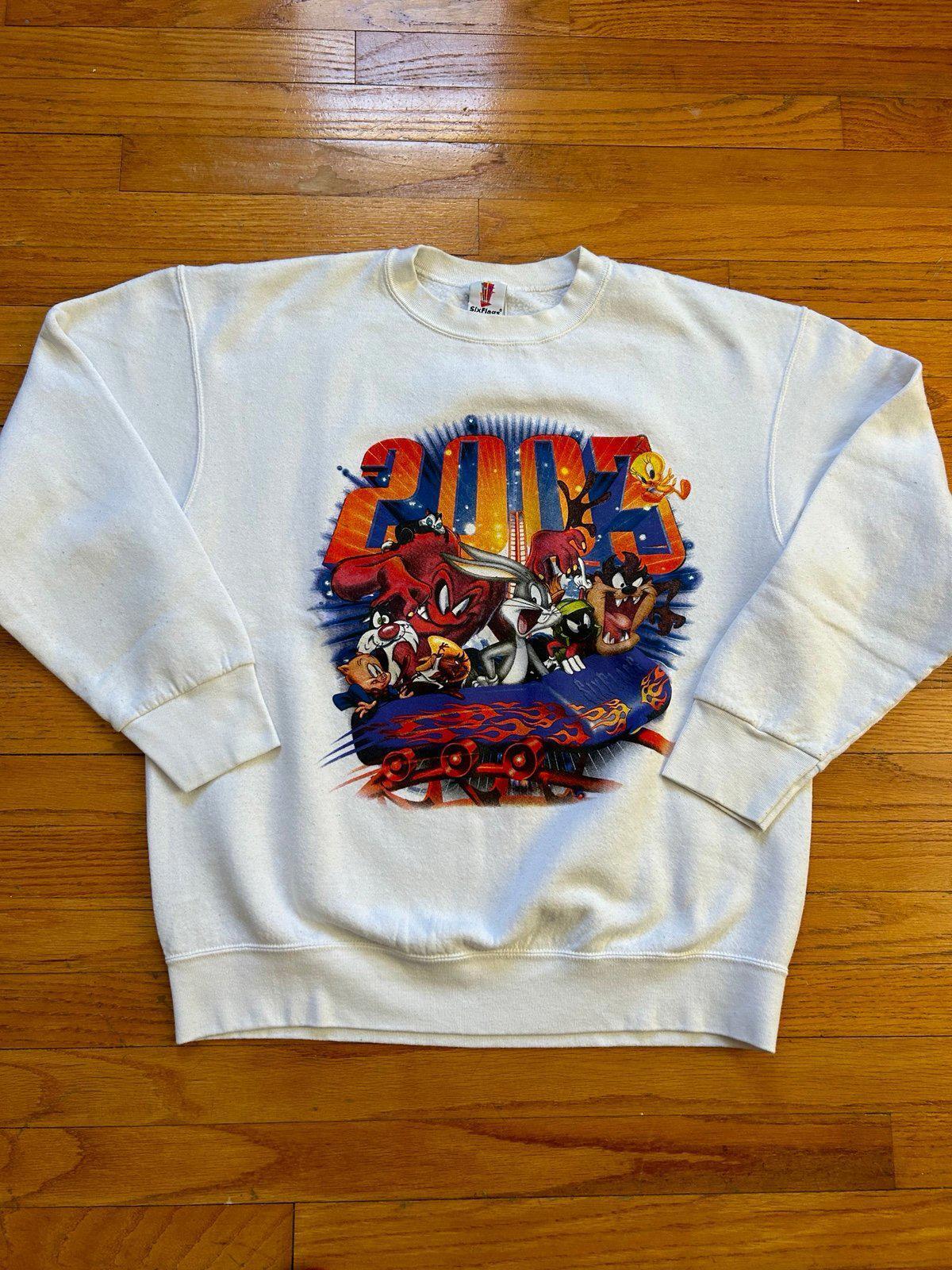 Vintage 2003 Six Flags Great America Looney Tunes Crewneck