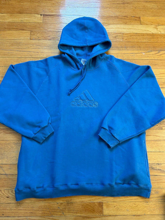 Vintage Y2K Blue Adidas Hoodie