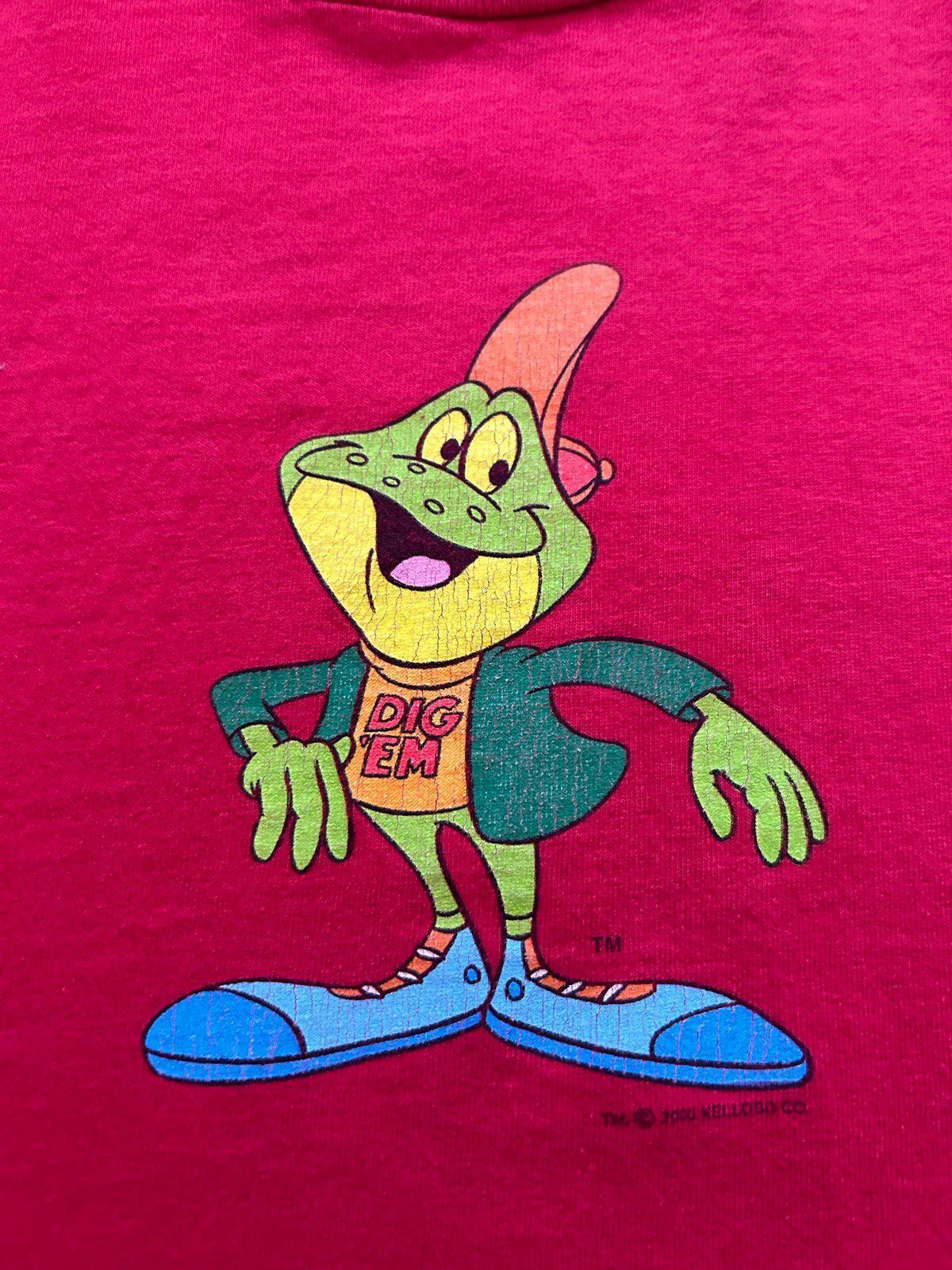 Vintage Y2K Kellogg's Honey Smacks Dig Em Frog Cereal Promo T-Shirt