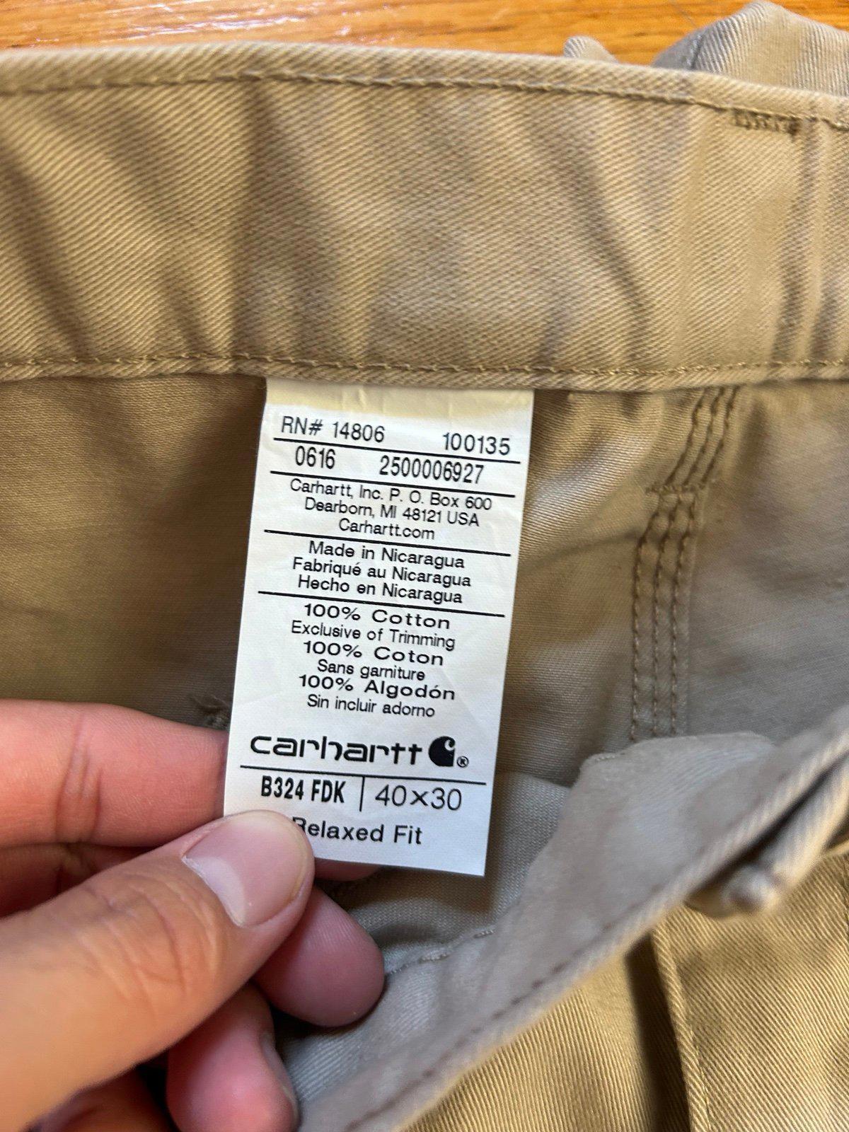 Vintage Carhartt Carpenter Khaki Pants 40x30