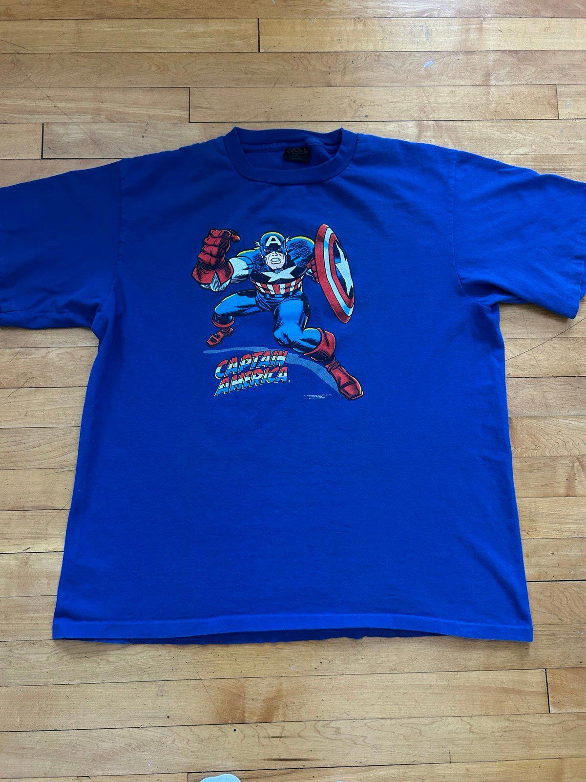 Vintage 1989 Marvel Captain America Changes T-Shirt