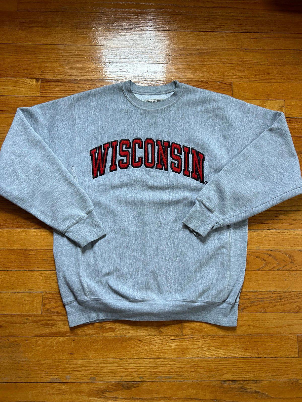 Vintage University of Wisconsin Badgers College NCAA Crewneck Sweater