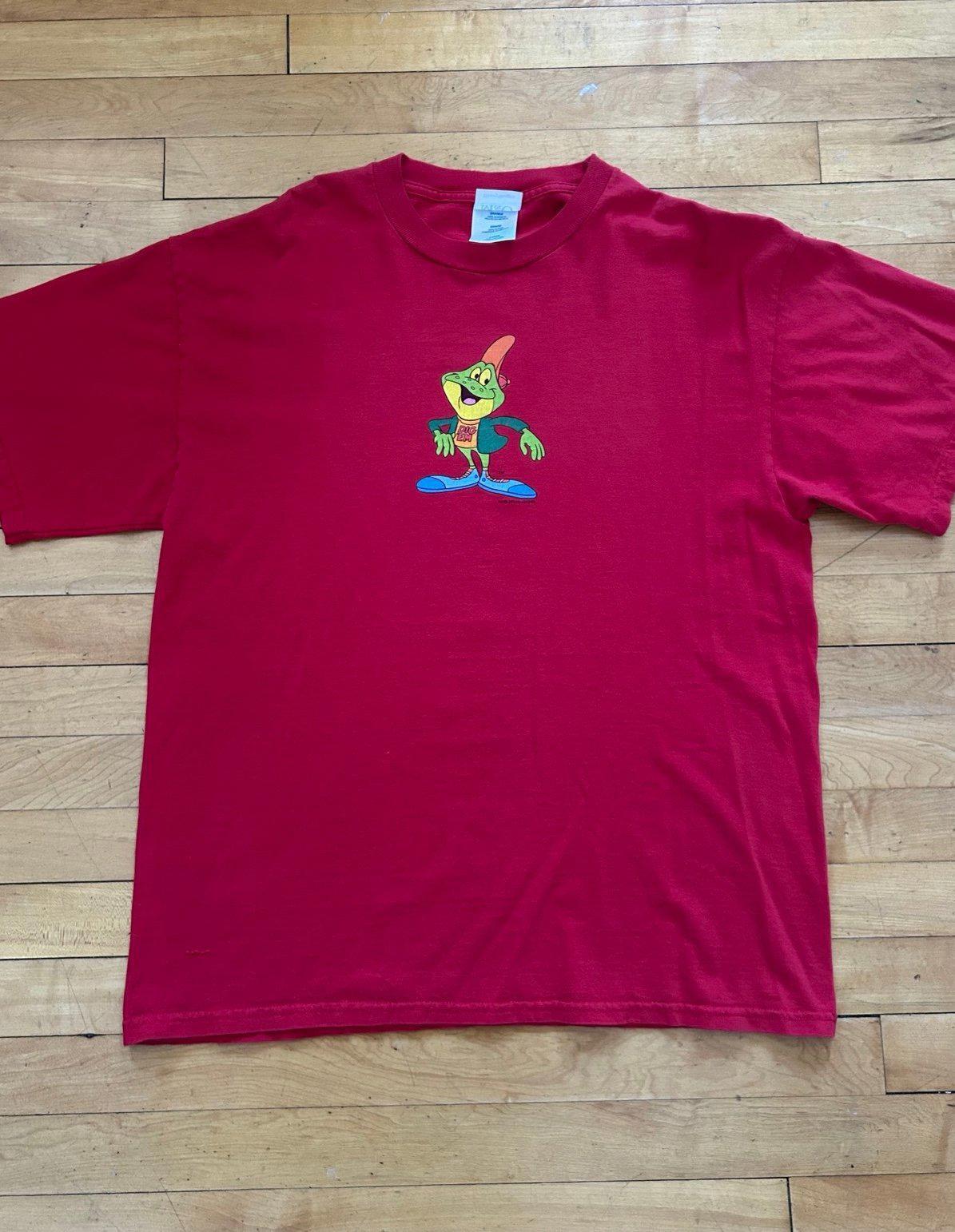 Vintage Y2K Kellogg's Honey Smacks Dig Em Frog Cereal Promo T-Shirt