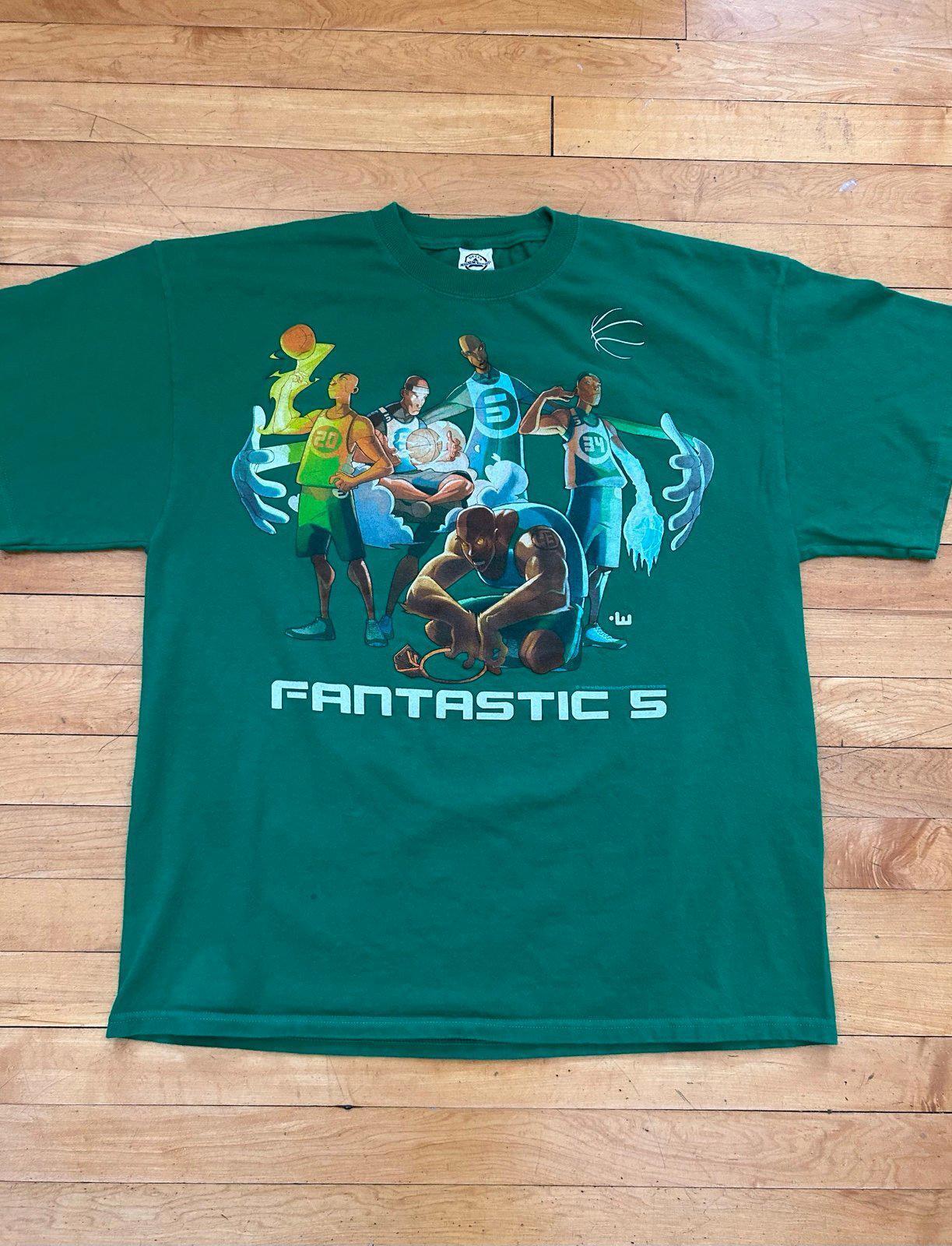 Vintage Boston Celtics "Fantastic 5" Paul Pierce Ray Allen T-Shirt