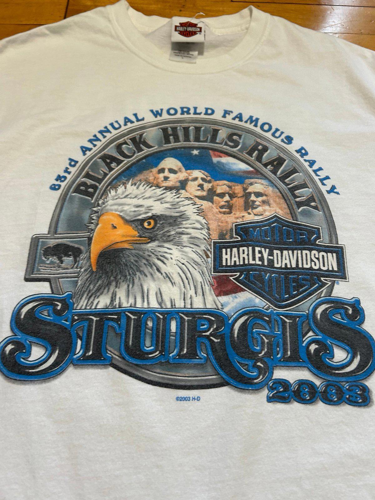 Vintage Harley Davidson Motorcycle Eagle T-Shirt