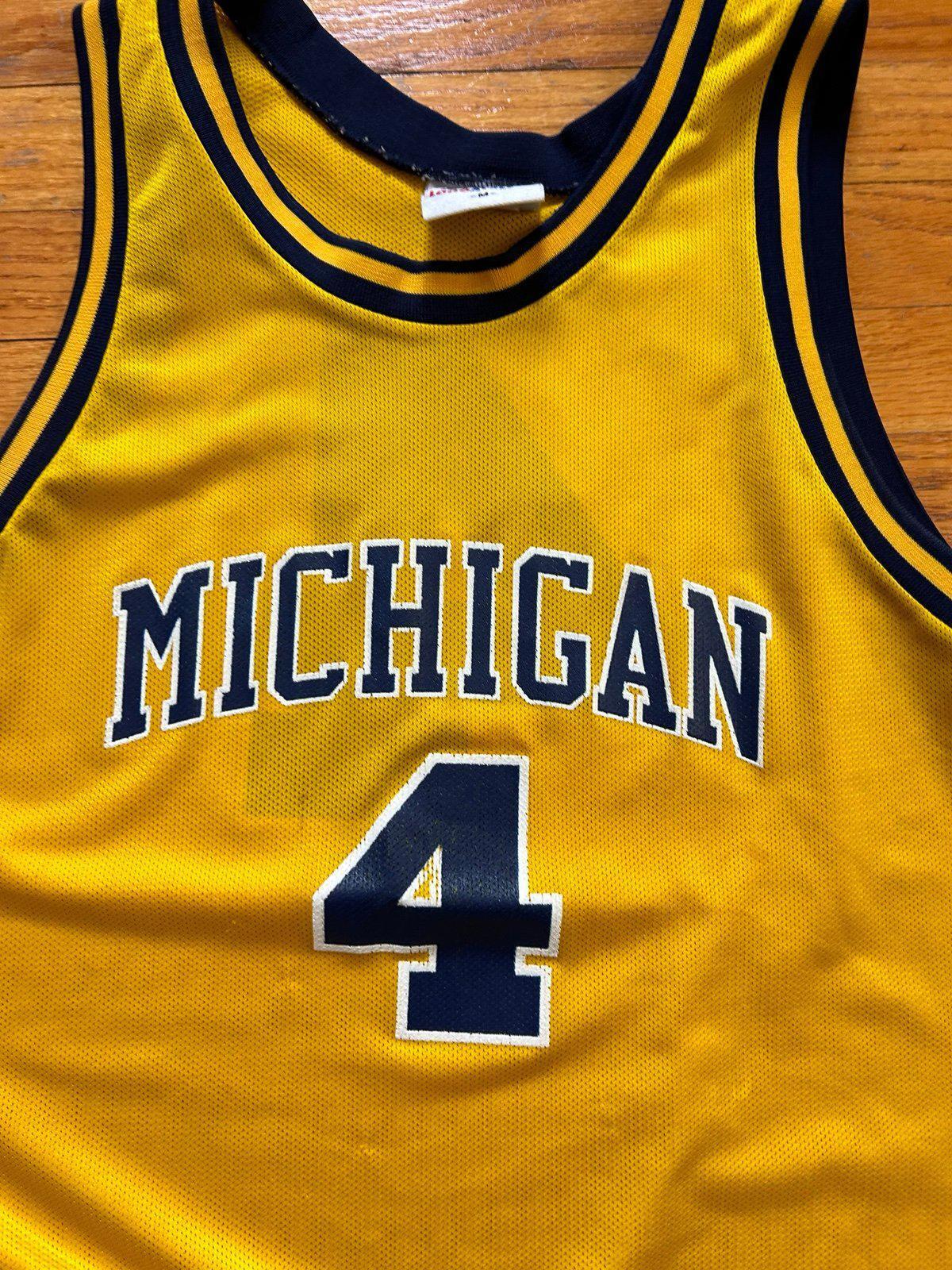 Vintage University of Michigan Wolverines Chris Webber Basketball Jersey