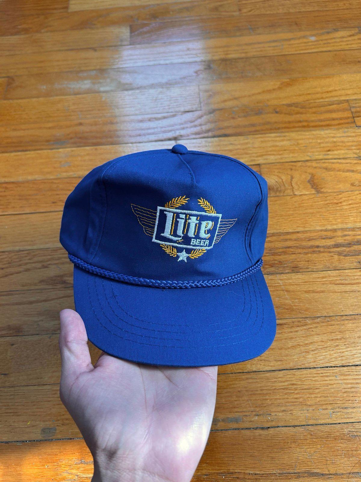 Vintage 90s Miller Lite Beer Milwaukee Wisconsin Hat