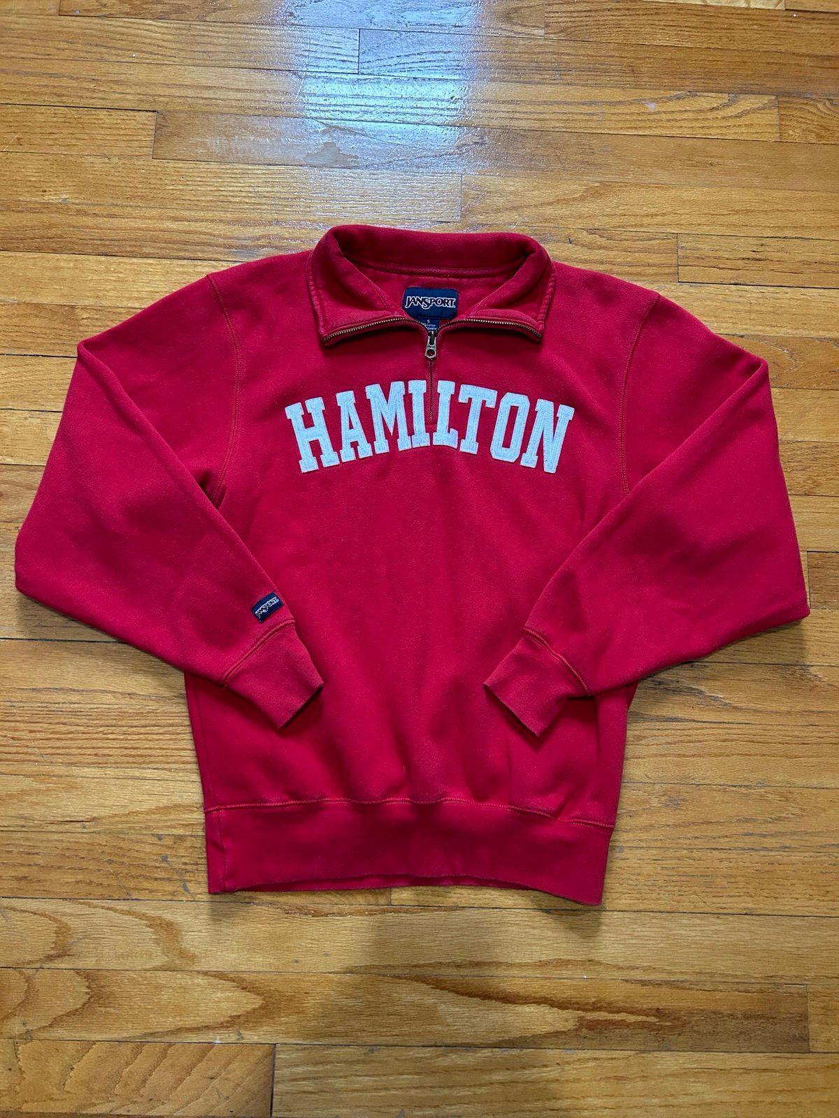 Vintage Hamilton College Quarter Zip Sweater