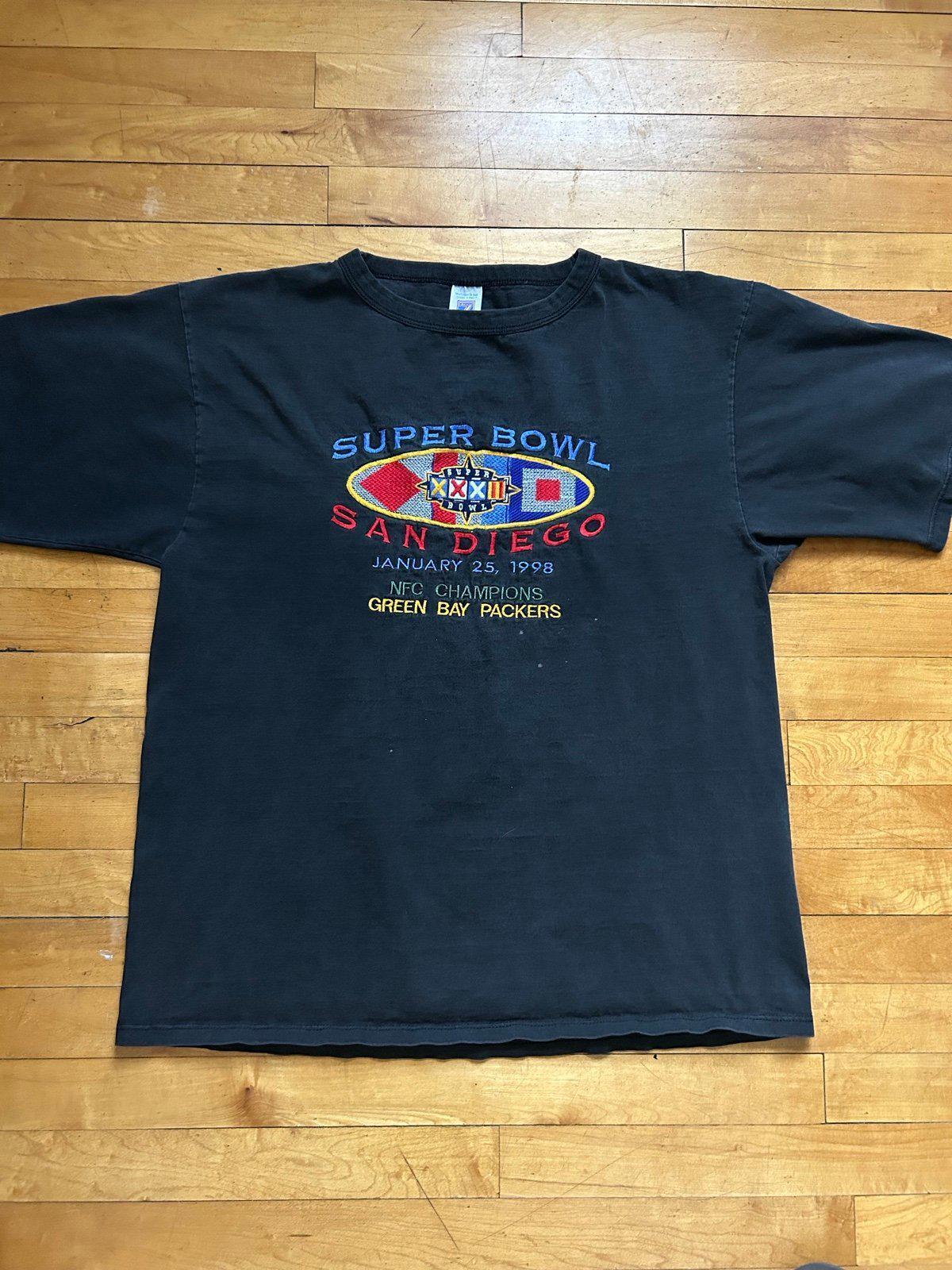 Vintage Green Bay Packers NFL Super Bowl XXXII NFC Champions T-Shirt