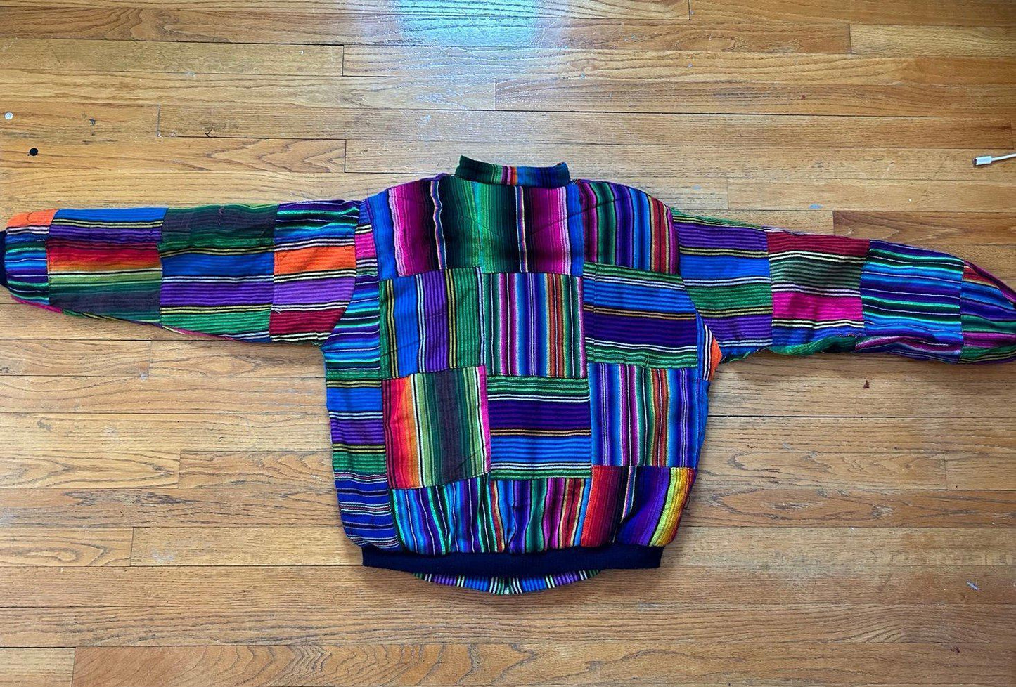 Vintage Mexican Zarape Design Zip up Jacket