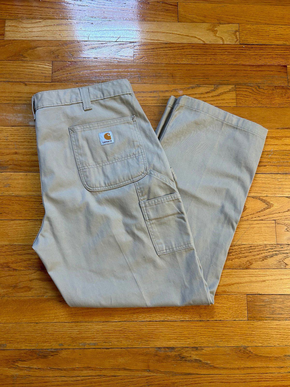 Vintage Carhartt Carpenter Khaki Pants 40x30